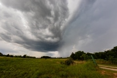 13 maggio 2019 severe thunderstorm supercell near Chandler Oklahoma Tornado Tour StormWind