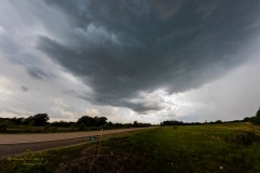 13 maggio 2019 severe thunderstorm supercell near Chandler Oklahoma Tornado Tour StormWind