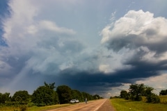 13 maggio 2019 severe thunderstorm supercell near Chandler Oklahoma Tornado Tour StormWind