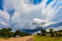 13 maggio 2019 severe thunderstorm supercell near Chandler Oklahoma Tornado Tour StormWind