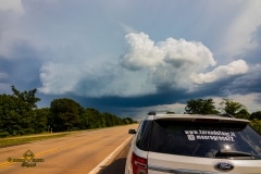 13 maggio 2019 severe thunderstorm supercell near Chandler Oklahoma Tornado Tour StormWind