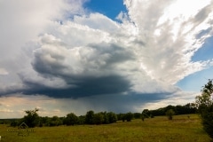 13 maggio 2019 severe thunderstorm supercell near Chandler Oklahoma Tornado Tour StormWind