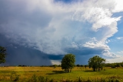 13 maggio 2019 severe thunderstorm supercell near Chandler Oklahoma Tornado Tour StormWind