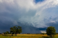 13 maggio 2019 severe thunderstorm supercell near Chandler Oklahoma Tornado Tour StormWind