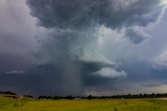 13 maggio 2019 severe thunderstorm supercell near Chandler Oklahoma Tornado Tour StormWind