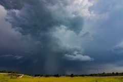 13 maggio 2019 severe thunderstorm supercell near Chandler Oklahoma Tornado Tour StormWind