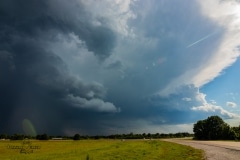 13 maggio 2019 severe thunderstorm supercell near Chandler Oklahoma Tornado Tour StormWind