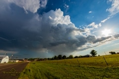 13 maggio 2019 severe thunderstorm supercell near Chandler Oklahoma Tornado Tour StormWind