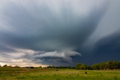 13 maggio 2019 severe thunderstorm supercell near Chandler Oklahoma Tornado Tour StormWind