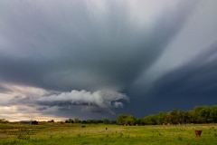 13 maggio 2019 severe thunderstorm supercell near Chandler Oklahoma Tornado Tour StormWind