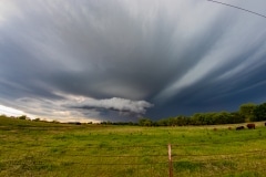 13 maggio 2019 severe thunderstorm supercell near Chandler Oklahoma Tornado Tour StormWind