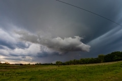 13 maggio 2019 severe thunderstorm supercell near Chandler Oklahoma Tornado Tour StormWind