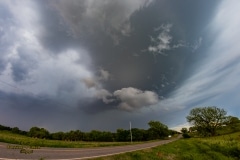 13 maggio 2019 severe thunderstorm supercell near Chandler Oklahoma Tornado Tour StormWind