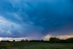 13 maggio 2019 severe thunderstorm supercell near Chandler Oklahoma Tornado Tour StormWind