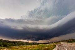 17 maggio 2019 tornado warned severe thunderstorm supercell near Fort Stockton Texas Tornado Tour StormWind