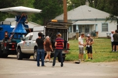 Storm chasers DOW Radar Doppler on Wheels