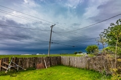 April 11 2020 severe thunderstorm shelf cloud in Frederick Oklahoma Tornado Tour StormWind