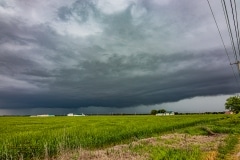 April 11 2020 severe thunderstorm shelf cloud in Frederick Oklahoma Tornado Tour StormWind