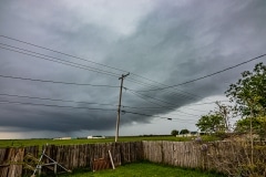 April 11 2020 severe thunderstorm shelf cloud in Frederick Oklahoma Tornado Tour StormWind