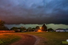 April 11 2020 severe thunderstorm shelf cloud in Frederick Oklahoma Tornado Tour StormWind