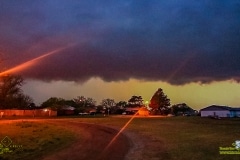 April 11 2020 severe thunderstorm shelf cloud in Frederick Oklahoma Tornado Tour StormWind