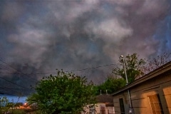 April 11 2020 severe thunderstorm shelf cloud in Frederick Oklahoma Tornado Tour StormWind