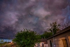 April 11 2020 severe thunderstorm wall cloud in Frederick Oklahoma Tornado Tour StormWind