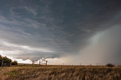 April 21 2020 Tornado warned severe thunderstorm supercell south of Canadian Texas - Tornado Tour StormWind