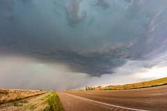 April 21 2020 Tornado warned severe thunderstorm supercell south of Canadian Texas - Tornado Tour StormWind