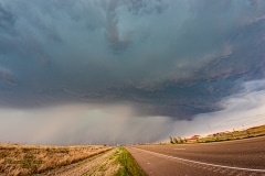 April 21 2020 Tornado warned severe thunderstorm supercell south of Canadian Texas - Tornado Tour StormWind