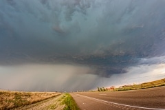 April 21 2020 Tornado warned severe thunderstorm supercell south of Canadian Texas - Tornado Tour StormWind