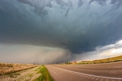 April 21 2020 Tornado warned severe thunderstorm supercell south of Canadian Texas - Tornado Tour StormWind