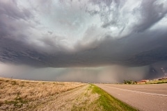 April 21 2020 Tornado warned severe thunderstorm supercell south of Canadian Texas - Tornado Tour StormWind