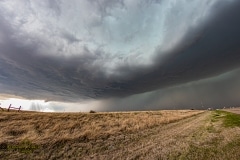 April 21 2020 Tornado warned severe thunderstorm supercell south of Canadian Texas - Tornado Tour StormWind