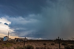 March 13 2020 Tornado warned severe thunderstorm supercell near Pecos Texas Tornado Tour StormWind