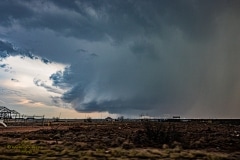 March 13 2020 Tornado warned severe thunderstorm supercell near Pecos Texas Tornado Tour StormWind