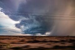 March 13 2020 Tornado warned severe thunderstorm supercell near Pecos Texas Tornado Tour StormWind