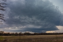 March 18 2020 severe thunderstorm supercell near Cross Plains Texas Tornado Tour StormWind