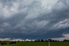 March 18 2020 severe thunderstorm supercell near Cross Plains Texas Tornado Tour StormWind