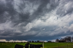 March 18 2020 severe thunderstorm supercell near Cross Plains Texas Tornado Tour StormWind