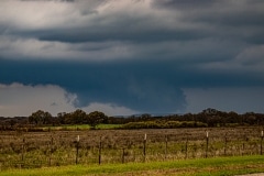 March 18 2020 severe thunderstorm supercell near Cross Plains Texas Tornado Tour StormWind