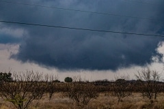 March 18 2020 severe thunderstorm supercell near Cross Plains Texas Tornado Tour StormWind