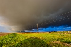 March 19 2020 severe thunderstorm supercell near Davidson Oklahoma Tornado Tour StormWind