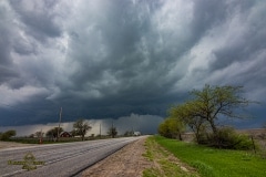 March 19 2020 severe thunderstorm supercell near Cresson Texas Tornado Tour StormWind