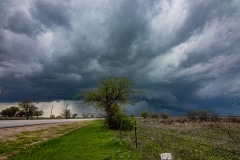 March 19 2020 severe thunderstorm supercell near Cresson Texas Tornado Tour StormWind