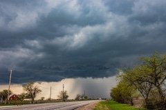 March 19 2020 severe thunderstorm supercell near Cresson Texas Tornado Tour StormWind