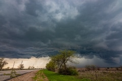 March 19 2020 severe thunderstorm supercell near Cresson Texas Tornado Tour StormWind