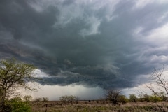 March 19 2020 severe thunderstorm supercell near Cresson Texas Tornado Tour StormWind