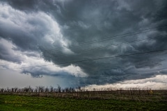 March 19 2020 severe thunderstorm supercell near Cresson Texas Tornado Tour StormWind