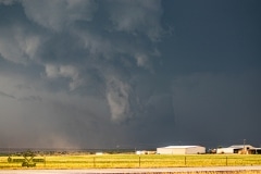 May 7 2020 severe thunderstorm supercell near Quanah Texas - Tornado Tour StormWind